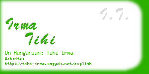 irma tihi business card